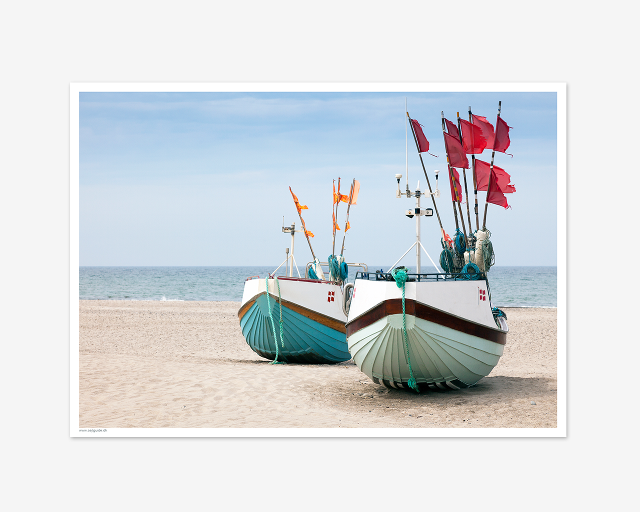 Fiskebåde på stranden, Jylland