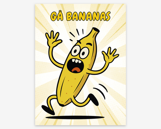 Gå bananas plakat